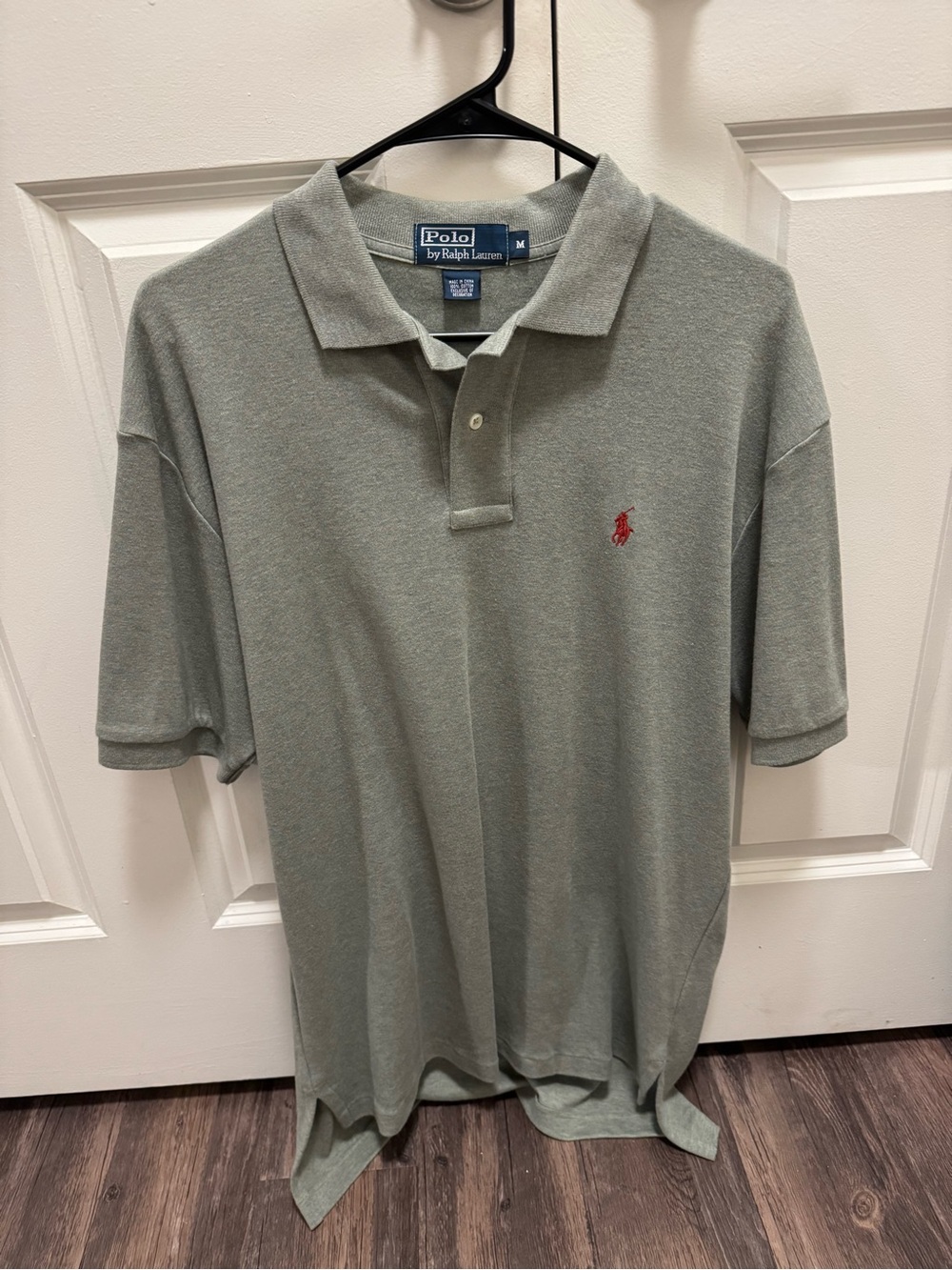 Polo by Ralph Lauren Sage Green Polo with Red Pony